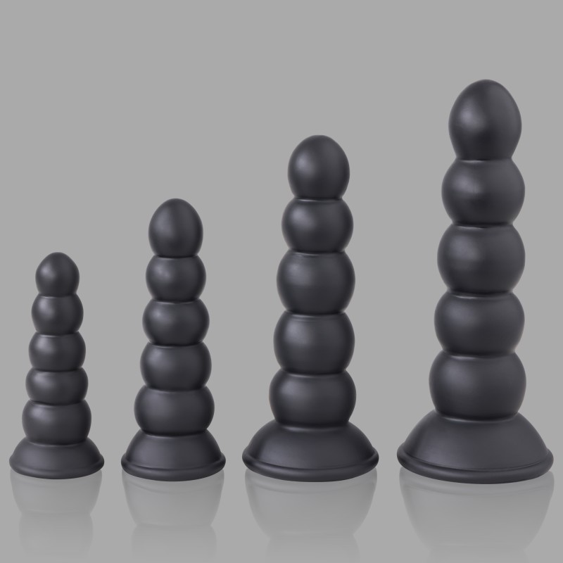 Pénétron™ - Schwarzer Buttplug aus Liquid Silicone mit Saugnapf - 5