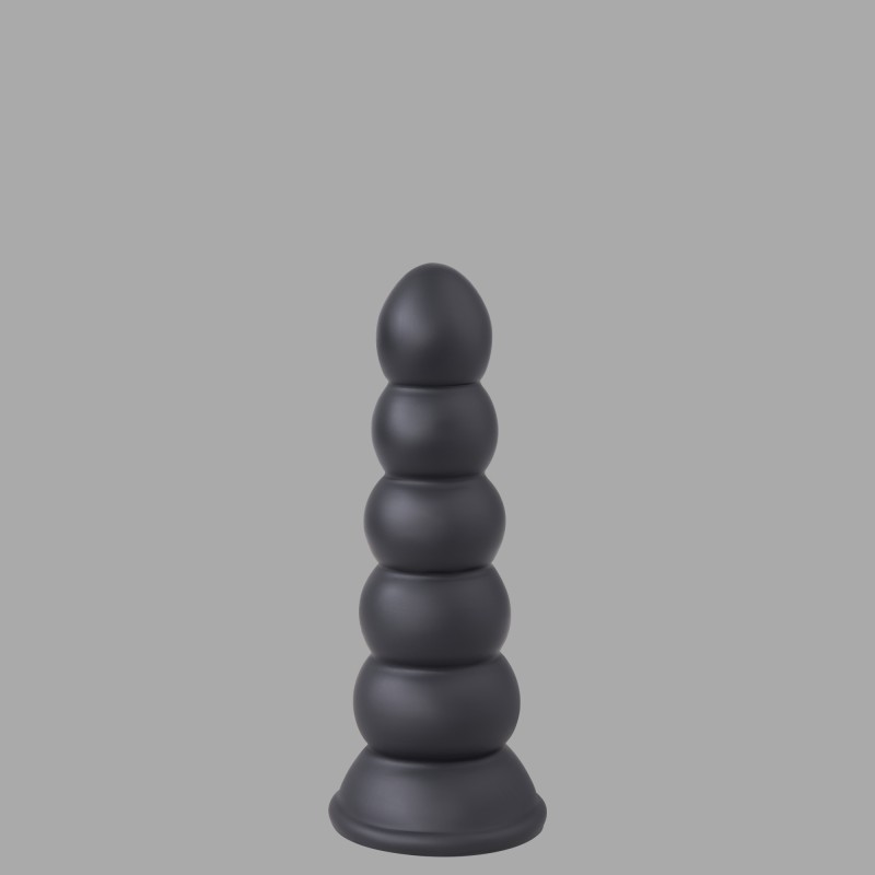 Pénétron™ - Plug anal negro de Liquid Silicone con ventosa - 3
