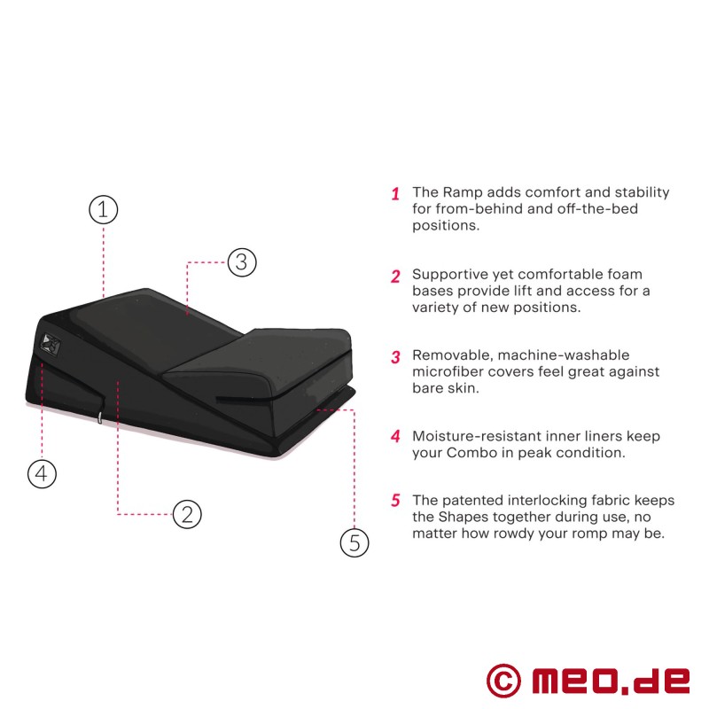 Liberator® Wedge Ramp Combo - Daha derin penetrasyon için nihai seks yastıkları. - 8