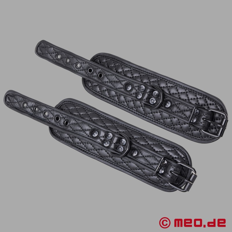 皮革手铐 (shǒukào) - 来自 MEO® 的 Black Diamond™ 系列 - 6