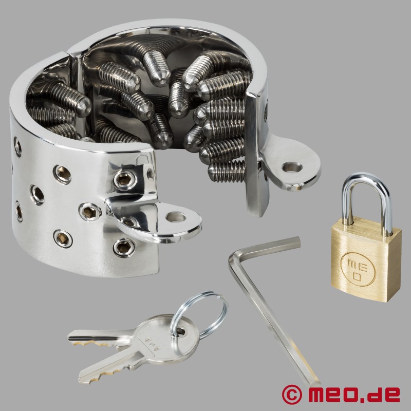 Iron Maiden by Dr Sado - CBT - Cock Ring és ball stretcher tüskékkel - 4