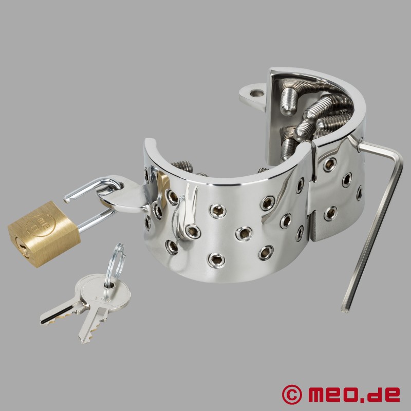 Iron Maiden by Dr Sado - CBT - Çivili Cock Ring ve testis gerici - 5