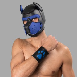 Polsino in pelle da cucciolo con zampa blu - Leather Paw Puppy Gauntlet