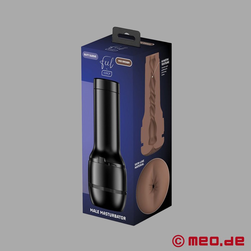 KIIROO® Feel Stroker™ - Αυνανιστής για άνδρες - πρωκτός, πολύ σκούρος τόνος δέρματος - 6