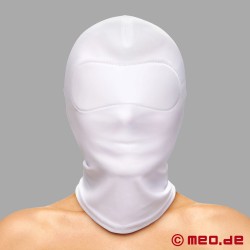 Inocencia™ – White Nylon Spandex Hood for Sensual Bondage