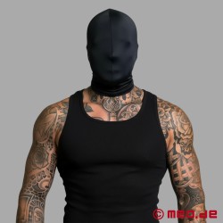 Svart fetisjmaske - Dobbeltlags spandexmaske - Sensorisk deprivasjon - Thumbnail