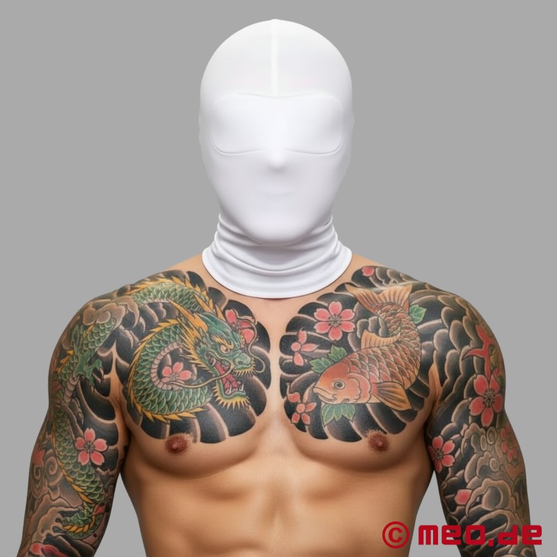 Inocencia™ - Bílá nylonová maska pro erotické svazování - 1