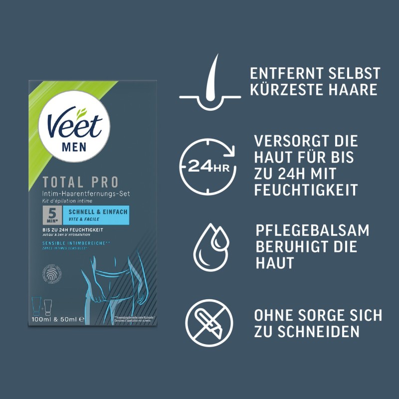 Veet Men Total Pro™-sett 150 ml - 6