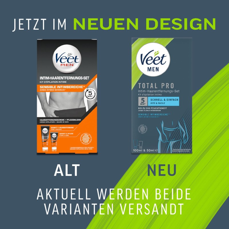 Veet Men Total Pro™ intiimkarvade eemaldamise komplekt, 150 ml - 10