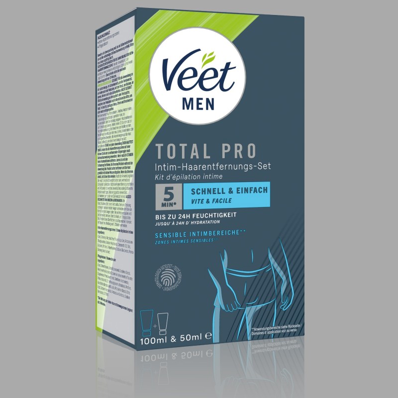 Veet Men Total Pro™ 密着毛除去セット 150ml - 1