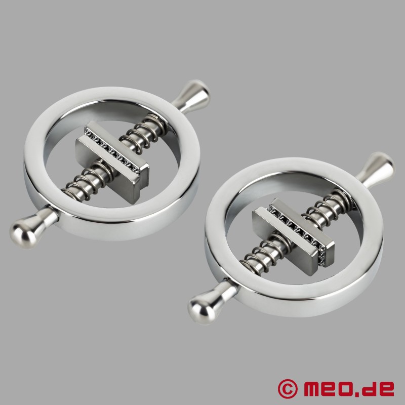 IronMaiden™ - Brystvorteklemmer fra MEO® - metallklemmer med piercing-look - 2