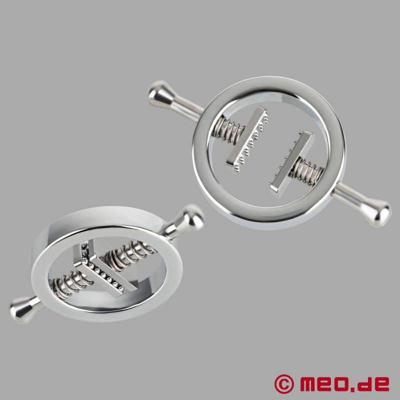IronMaiden™ - Brystvorteklemmer fra MEO® - metallklemmer med piercing-look - 4
