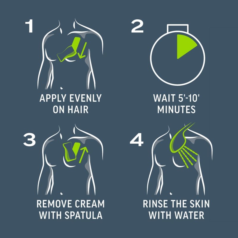 Veet Men Total Pro™ plaukų šalinimo kremas, 200 ml - 10