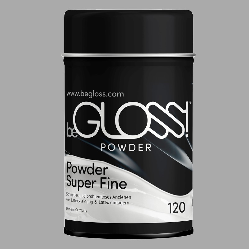 beGLOSS® talkpuder för latexkläder - 2