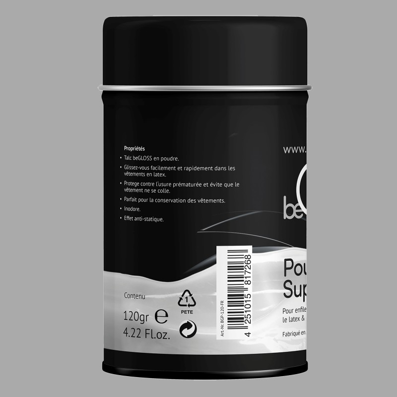 beGLOSS® Talco para ropa de látex - 3