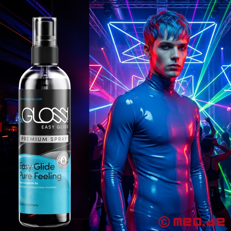 beGLOSS® Easy Glide™ - Sprej s pumpičkou - pomůcka pro oblékání latexových oděvů - 1