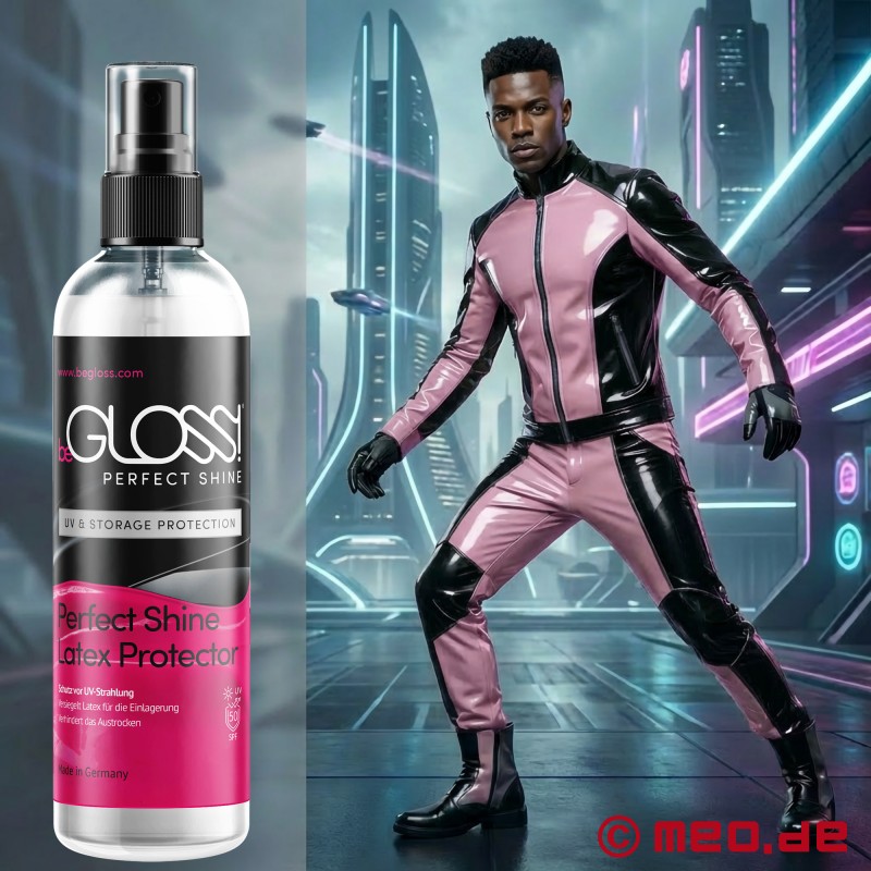 beGLOSS® Perfect Shine™ - lakas aerosols lateksa apģērbiem (zīdaini matēts ar UV aizsardzību) - 1