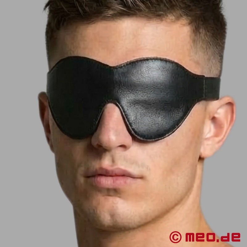 German Leather Blindfold - Comfortable Padded Blindfold for Sensory Deprivation & BDSM - 2