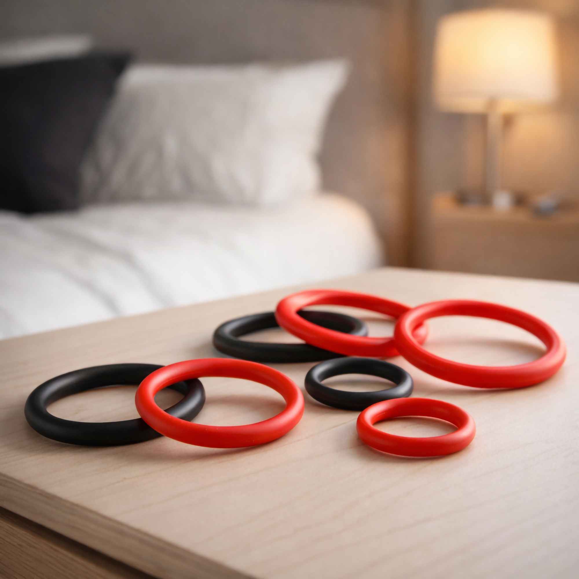 Roter Penisring aus Gummi - CAZZOMEO Classic bei MEO online kaufen...
