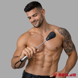 不锈钢和皮革制成的短 BDSM 手柄 - HurtMe™ by MEO® Germany - Thumbnail