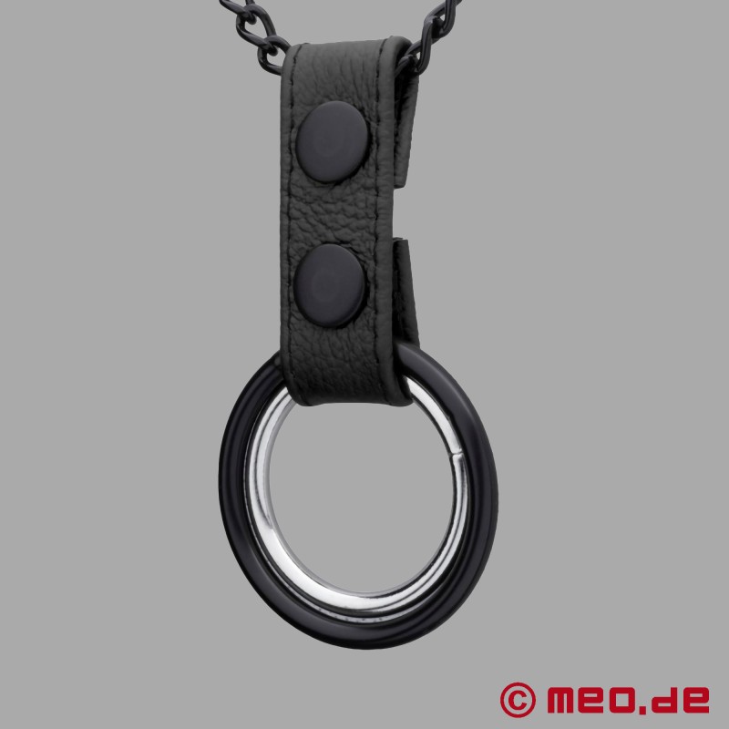 Halskjede med cockring - Kinky fetisjsmykker og funksjonelt cockringsett fra MEO - 11