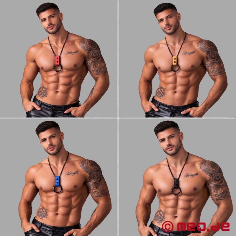 Halskette mit Cockring – Kinky Fetish Schmuck & funktionales Cockring-Set von MEO - 13