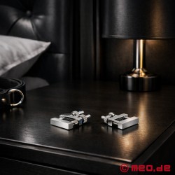 NipMasters™ Deluxe Nipple Clamps - Stainless Steel BDSM Pleasure - Thumbnail