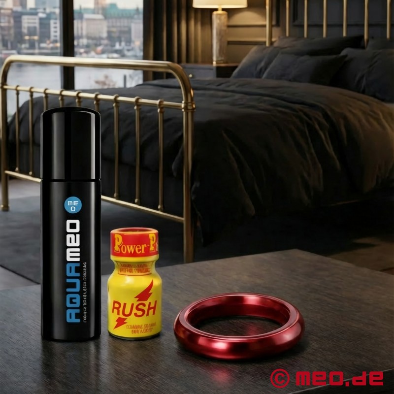 Kukring i metall - Alphamale® - röd - 2