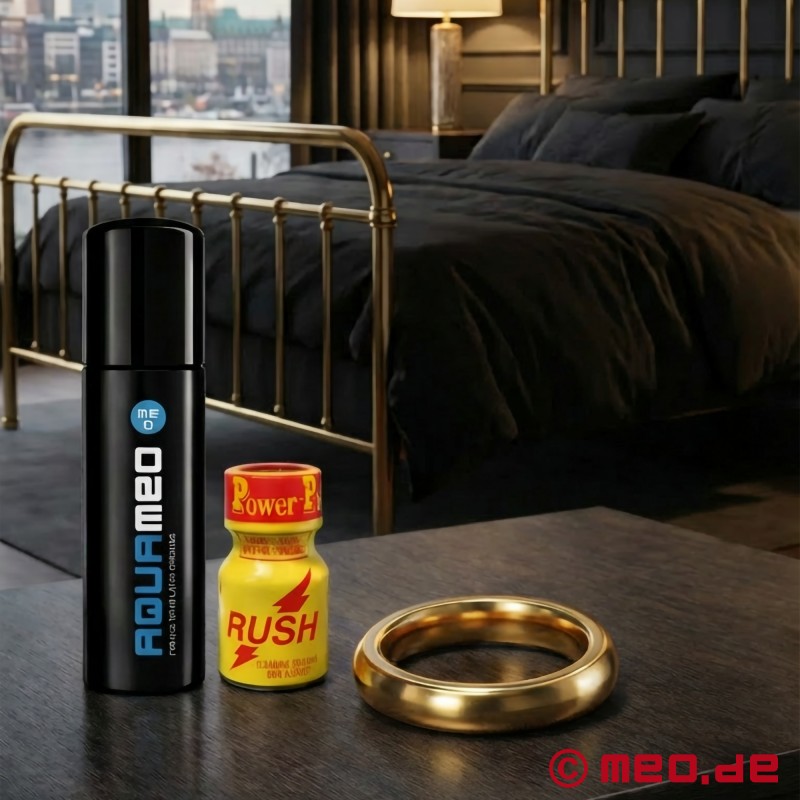 Kukring i metall - Alphamale® - guld - 2