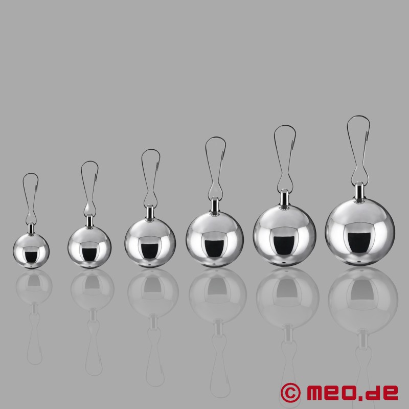 BDSM Steel Weights - Clip-On Stainless Steel Weights for Nipple & Ball Play - 2