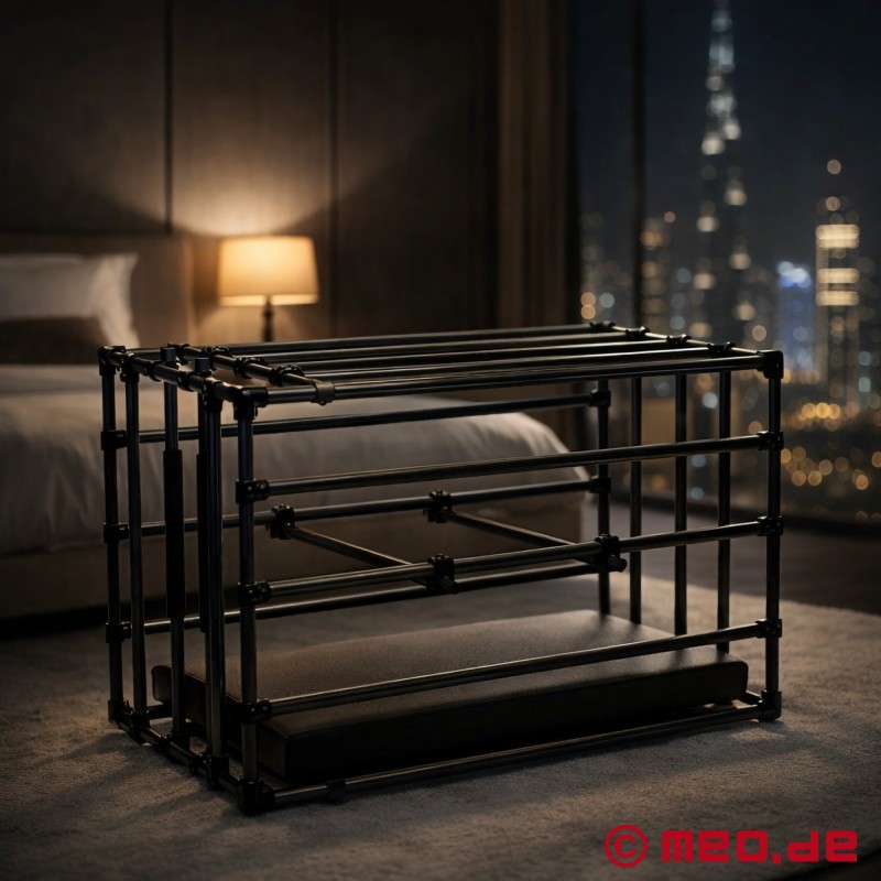 Cage esclave - réglable en taille - avec plaque de base rembourrée - 1