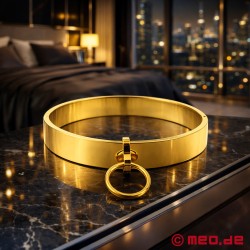 金色 BDSM（性虐）项圈
