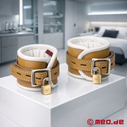 皮革手铐（shǒukào），可上锁，带衬垫 - 医院风格系列