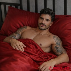 Sheets of San Francisco - Αδιάβροχο σεντόνι - κόκκινο - Thumbnail