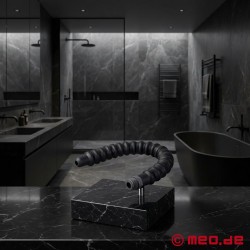 AquaFlex - 来自 MEO 的带刺激凹槽的硅胶肛门淋浴器