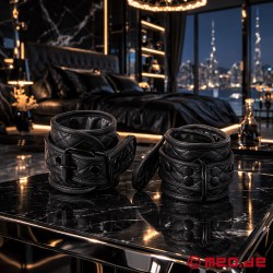 皮革脚镣 (jiǎoliào) - 来自 MEO® 的 Black Diamond™ 系列 - Thumbnail