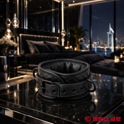 Zgardă BDSM din piele - Black Diamond de la MEO® - Thumbnail
