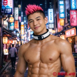 Neoprene Collar in White - MEO® Germany - Thumbnail