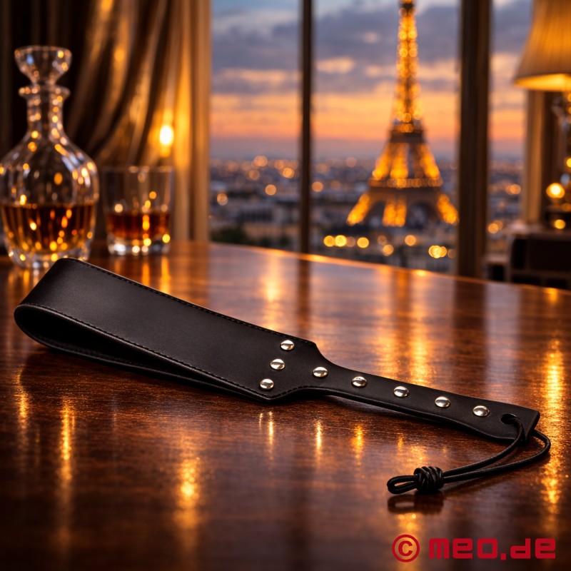 RavenReign BDSM Slapper - Stylish Leather Spanking Paddle for Impact Play - 2