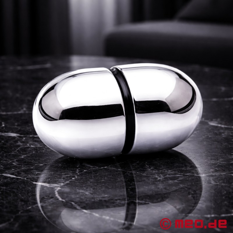 Large Electro Egg - XXL Bipolar Anal Electrode with Built-In Cable by E-Stim Systems - 1