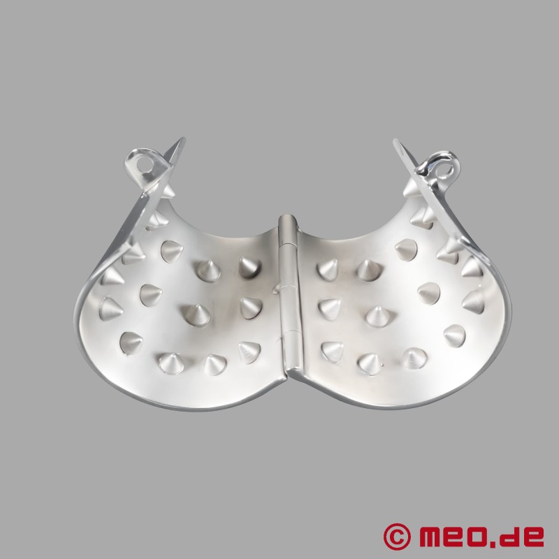  Iron Maiden 2.0 – Spiked Testicle Prison & Ball Stretcher by Dr. Sado - 4