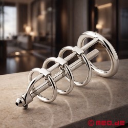 Chastity cage ar penis plugu no Dr. Sado - Thumbnail