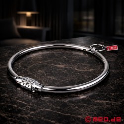 MEO® Stainless Steel Slave Collar with Combination Lock - Thumbnail