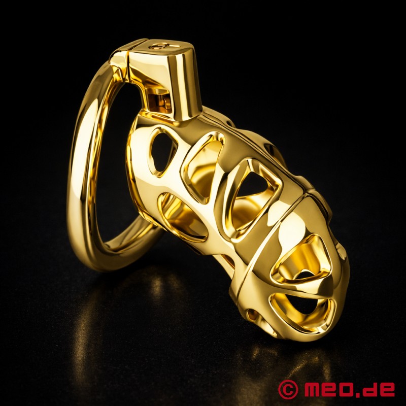 Nopacha AurumLock™ - Cinturón de castidad dorado para hombres exigentes. - 3