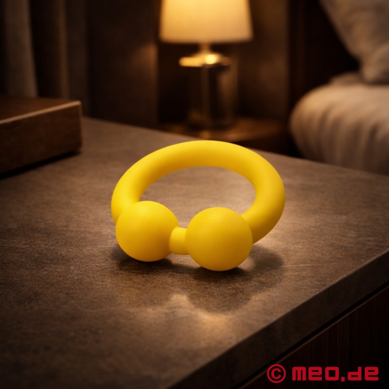 BullRing™ jaune par Cazzomeo® - Le cockring ultime pour des érections d’acier - 1