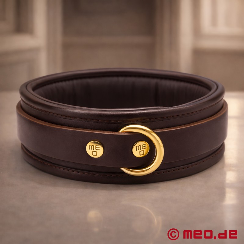 Luxuriöses Bondage-Halsband aus Leder, Kollektion Bohème - 2