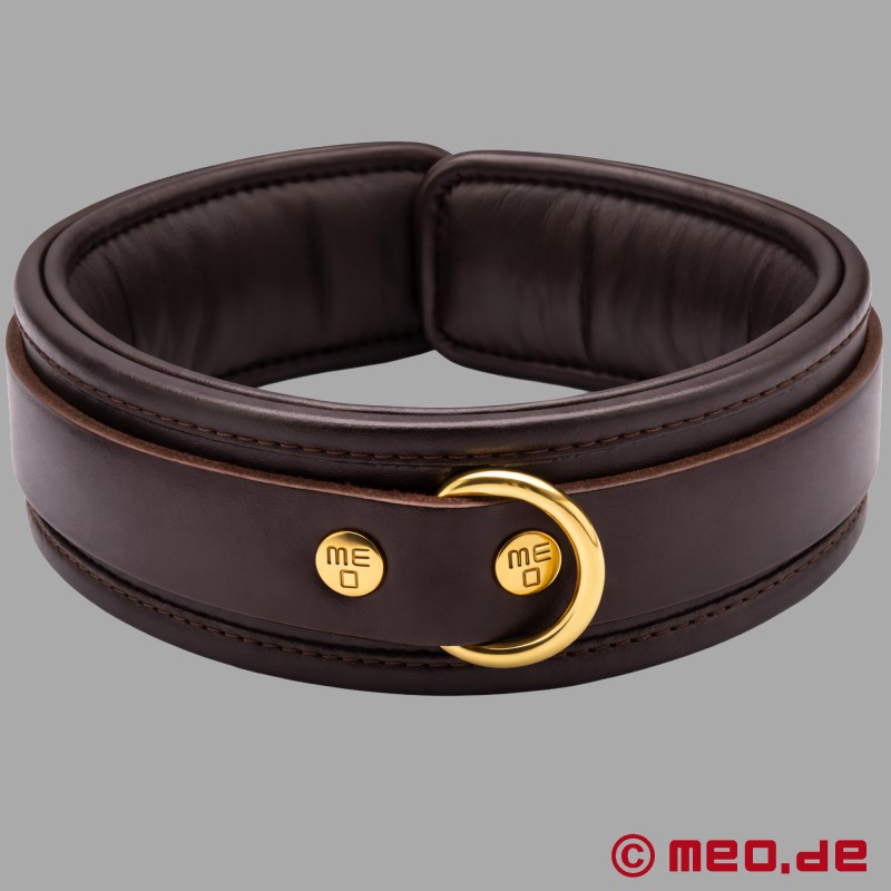 Lujoso collar bondage de cuero, colección Bohème - 4