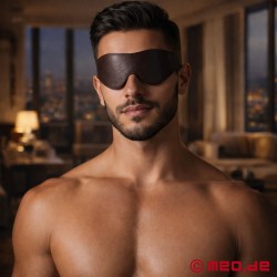 Edele bondage blinddoek van geitenleer, Faubourg collectie - Thumbnail