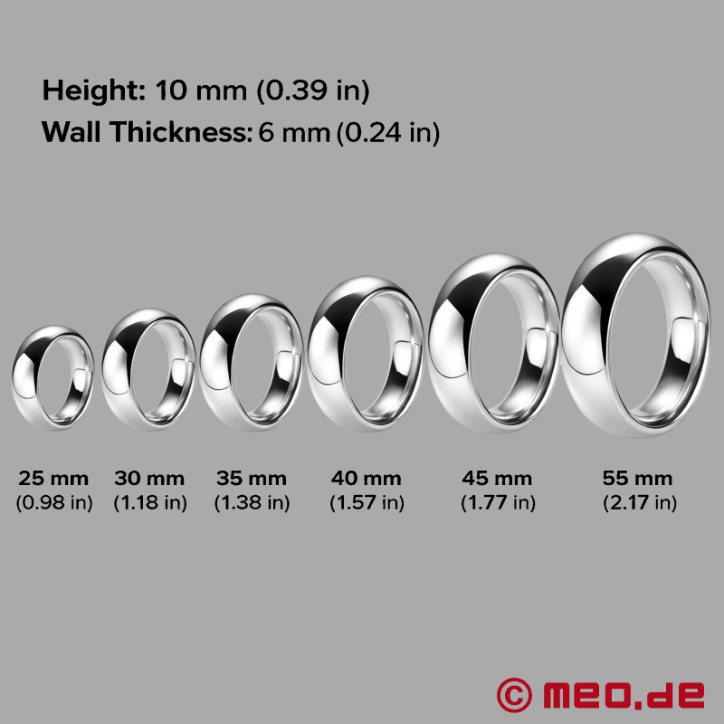 Donut Duke™ - Cockring de luxe en acier inoxydable - 6