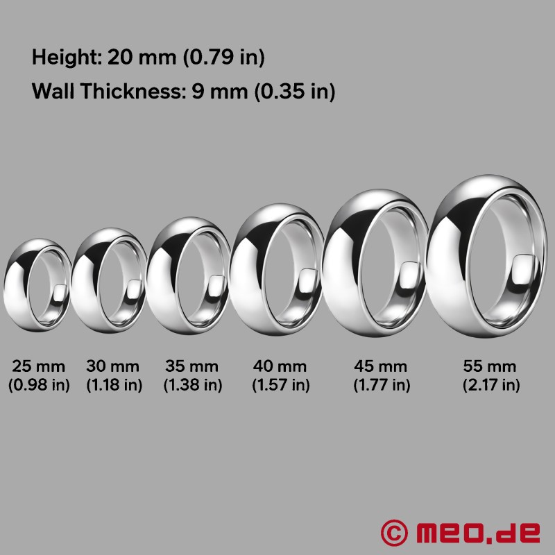 Donut Imperial™ - Cockring di lusso in acciaio inox - 5